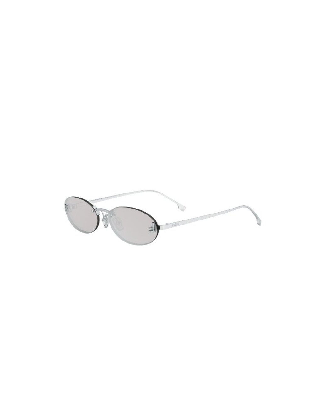 New FENDI Women's Sunglasses Metal Frame FIRST CRYSTAL FE4075US 16C 54 Grey Oval